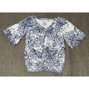 Mudd Women's L Pullover Smocked Waist Knit Top